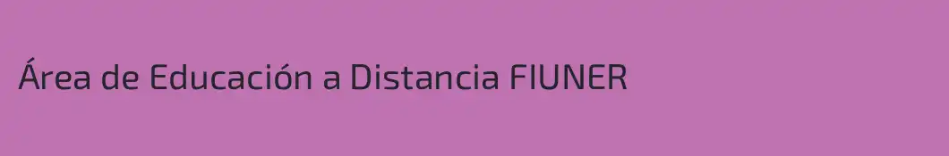 Área de Educación a Distancia FIUNER